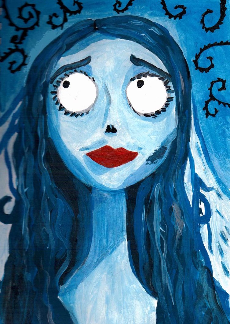 753x1060 Corpse Bride ,my First Painting ) By Angelacssdy - First Painting