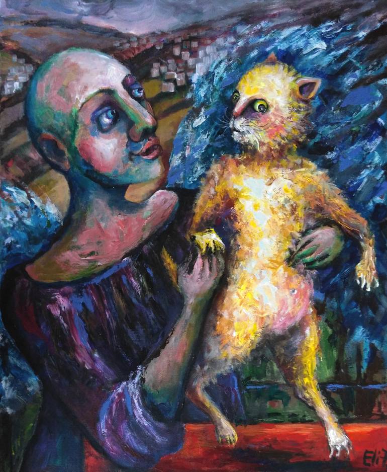 770x938 Saatchi Art First Steps Painting By Elisheva Nesis - First Steps Painting