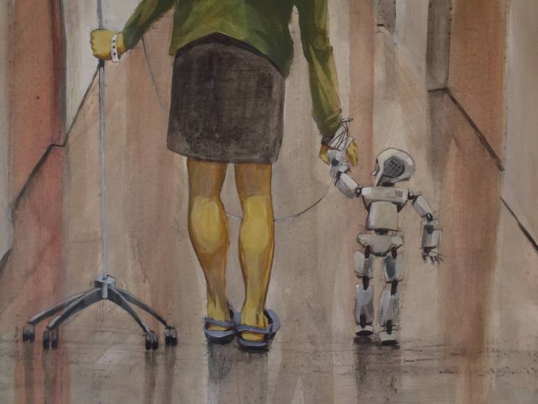 770x578 Saatchi Art First Steps Painting By Paulus Hoffman - First Steps Painting