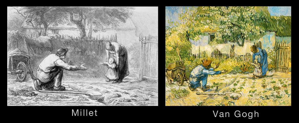 1000x412 Vincent Van Gogh - First Steps Painting