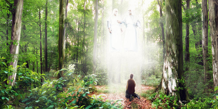 900x450 Pillar Of Light Painting By Brent Borup - First Vision Painting