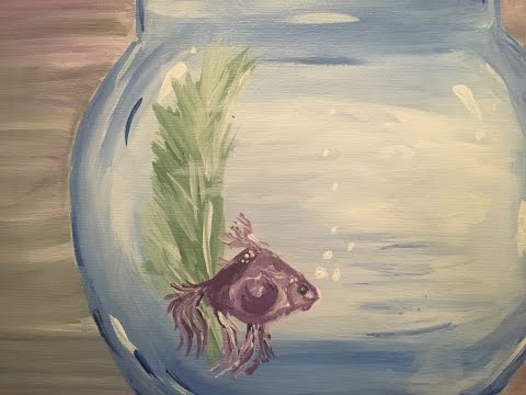 480x360 Fish Bowl Painting Step By Step - Fish Bowl Painting