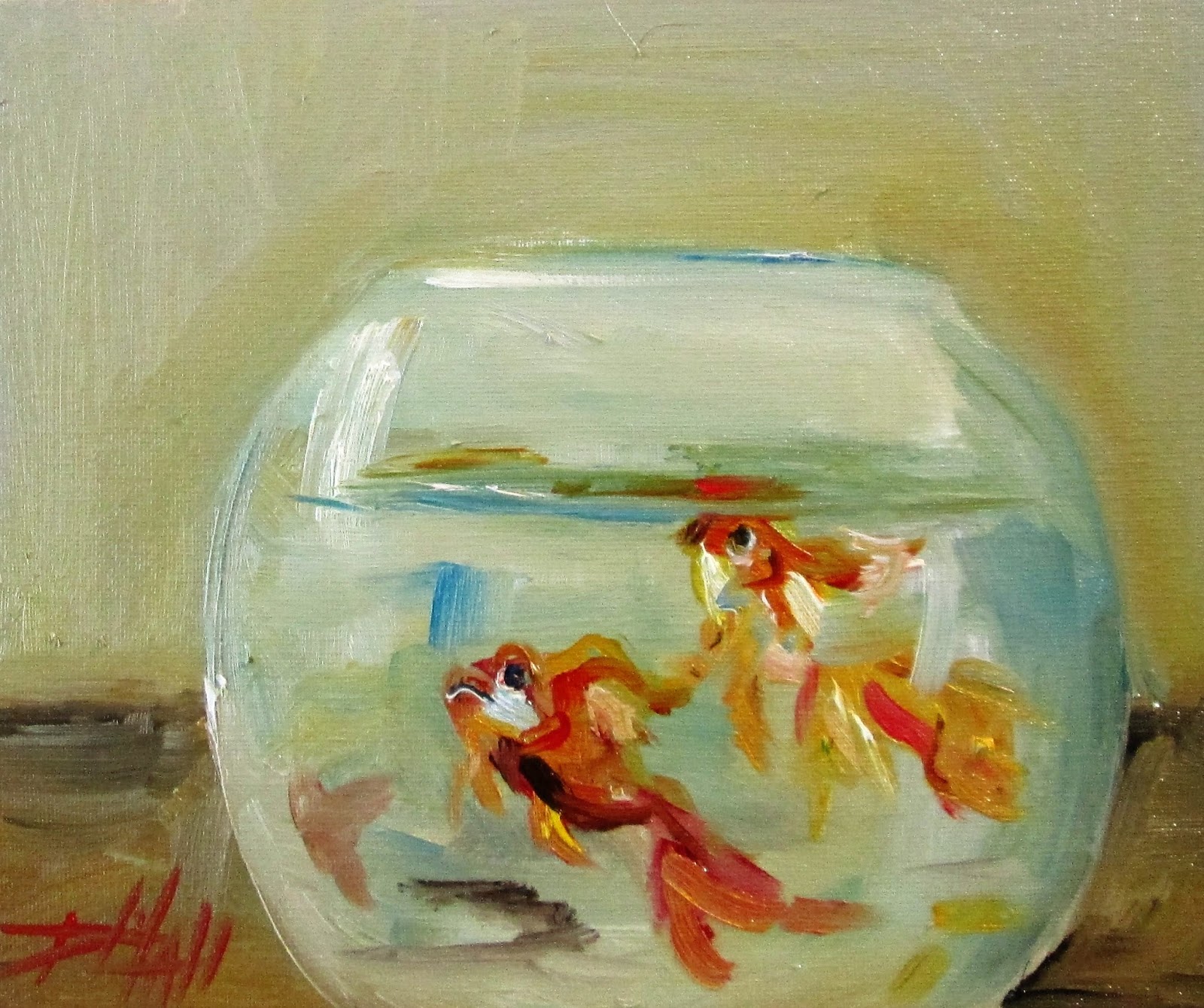 Fish Bowl Painting at Explore collection of Fish