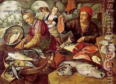400x290 The Fish Market 2 Joachim Bueckelaer Reproduction 1st Art Gallery - Fish Market Painting