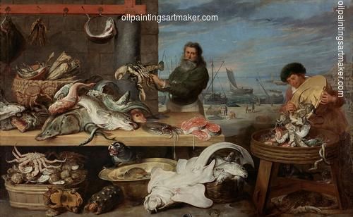 500x308 Cornelis De Vos Fish Market - Fish Market Painting