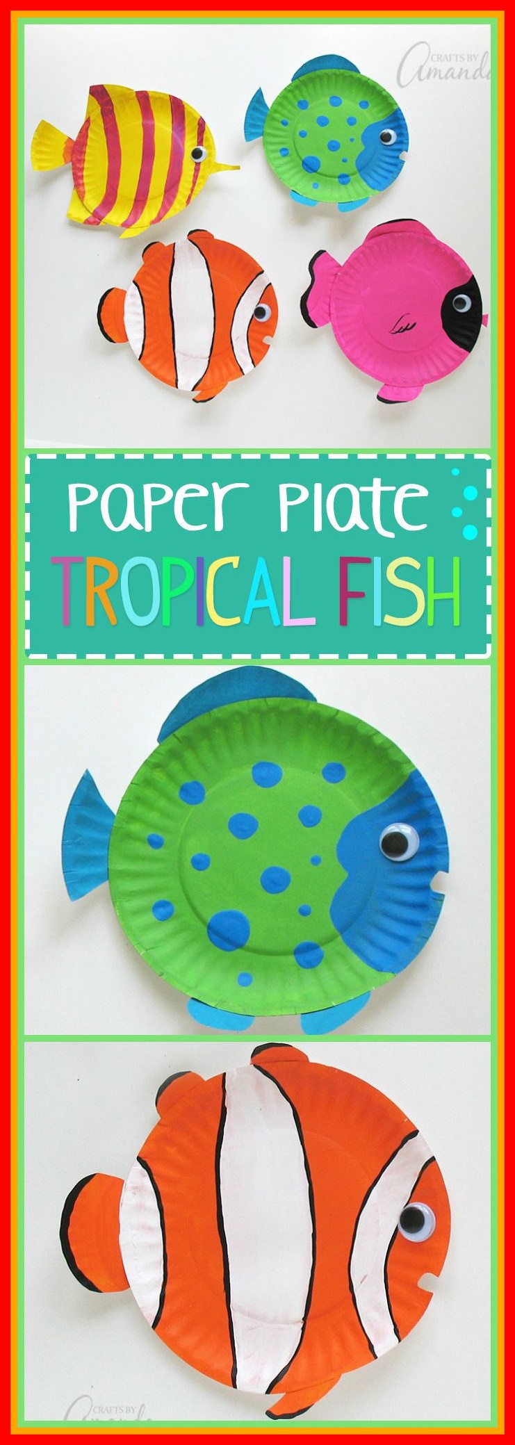 741x2079 Amazing Best Havet U Skildpadder Crafts For Kids Of Fish Painting - Fish Painting For Kids