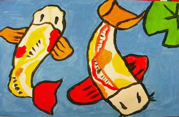 Fish Painting For Kids at PaintingValley.com | Explore collection of ...