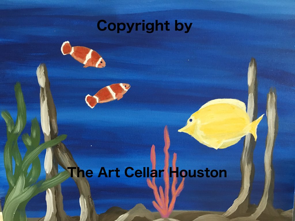 1024x768 Sun, Mar 26, 10am Noon Private Party Houston - Fish Tank Painting