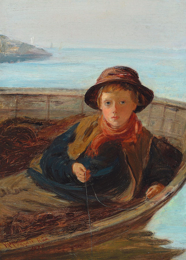 645x900 The Fisher Boy Painting By William Mctaggart - Fisher Painting