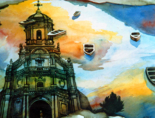 498x379 Fishers Of Men, Watercolor (16 X 12.5 Inches) Giclee Print - Fishers Of Men Painting