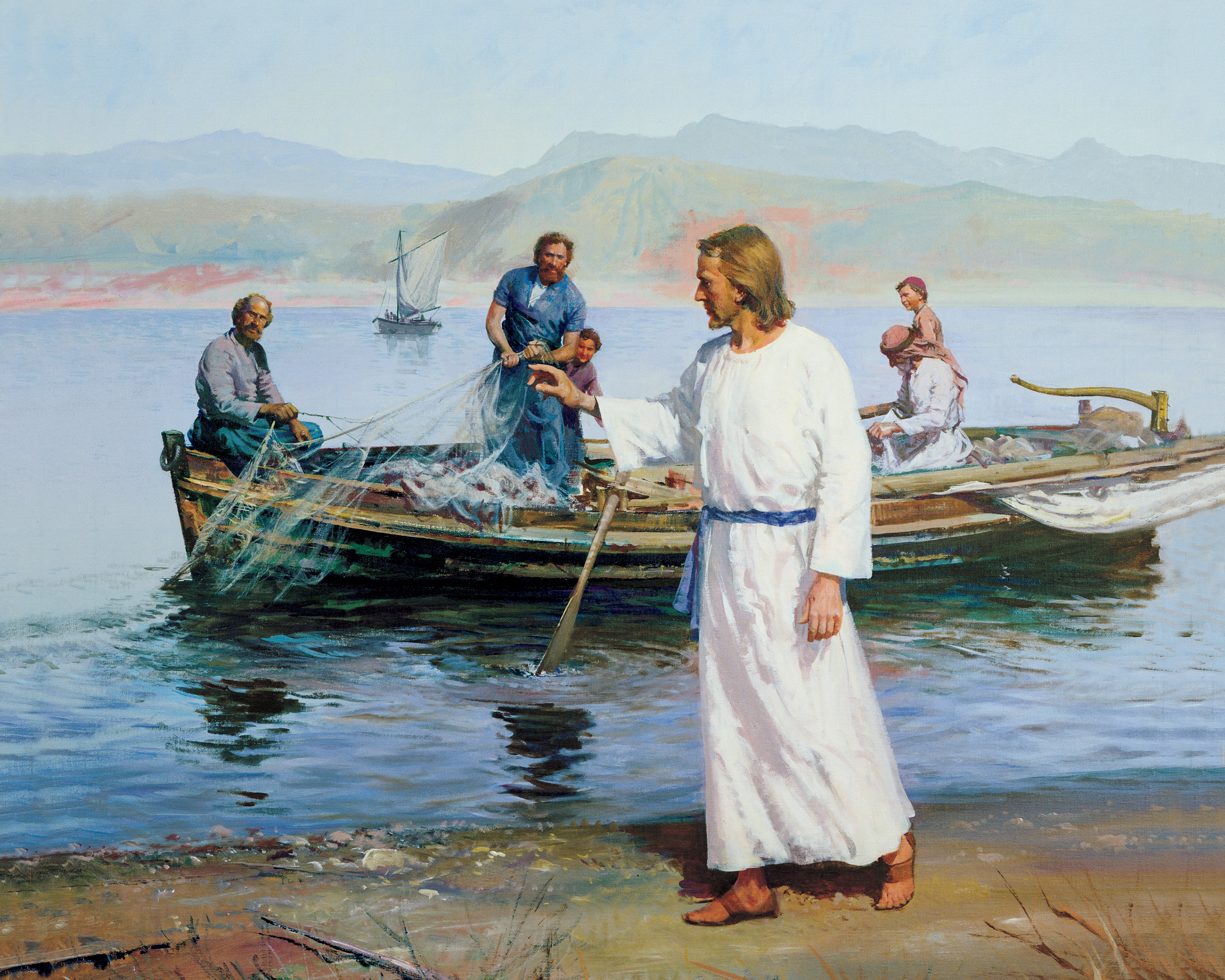 2835x2268 Calling Of The Fishermen (Christ Calling Peter And Andrew) - Fishers Of Men Painting
