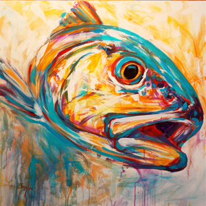 300x300 Fish Art Marine Art Paintings Prints Savlen - Fishing Painting