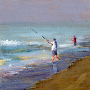 300x300 Fishing Paintings Fine Art America - Fishing Painting