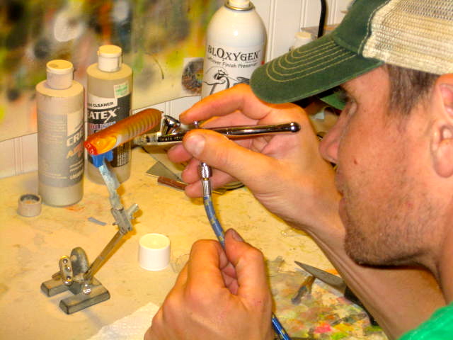 640x480 Custom Painted Baits - Fishing Rod Painting