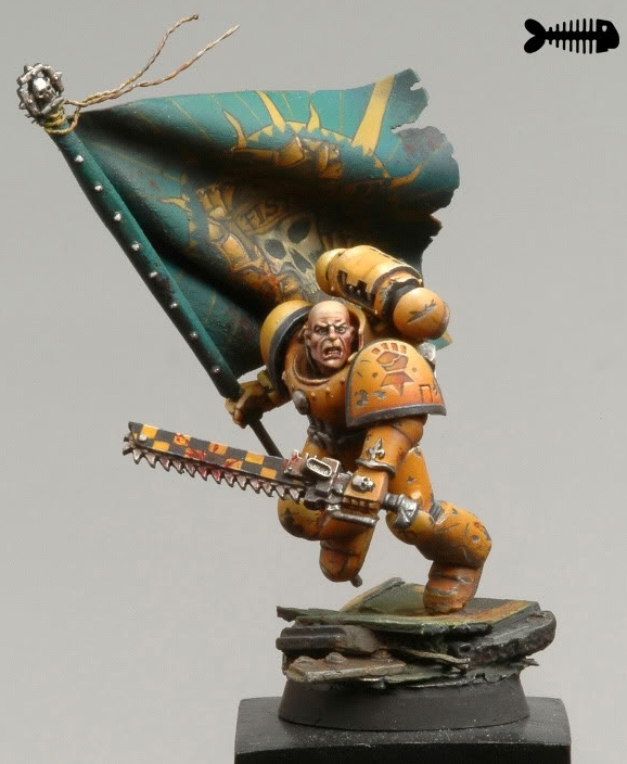 578x704 How To Paint Imperial Fist - Fist Painting