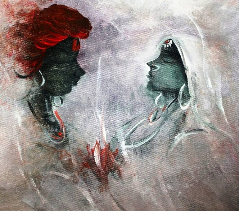 770x682 Saatchi Art Fist Love Painting By Atma Painting By Ameya Ghone - Fist Painting