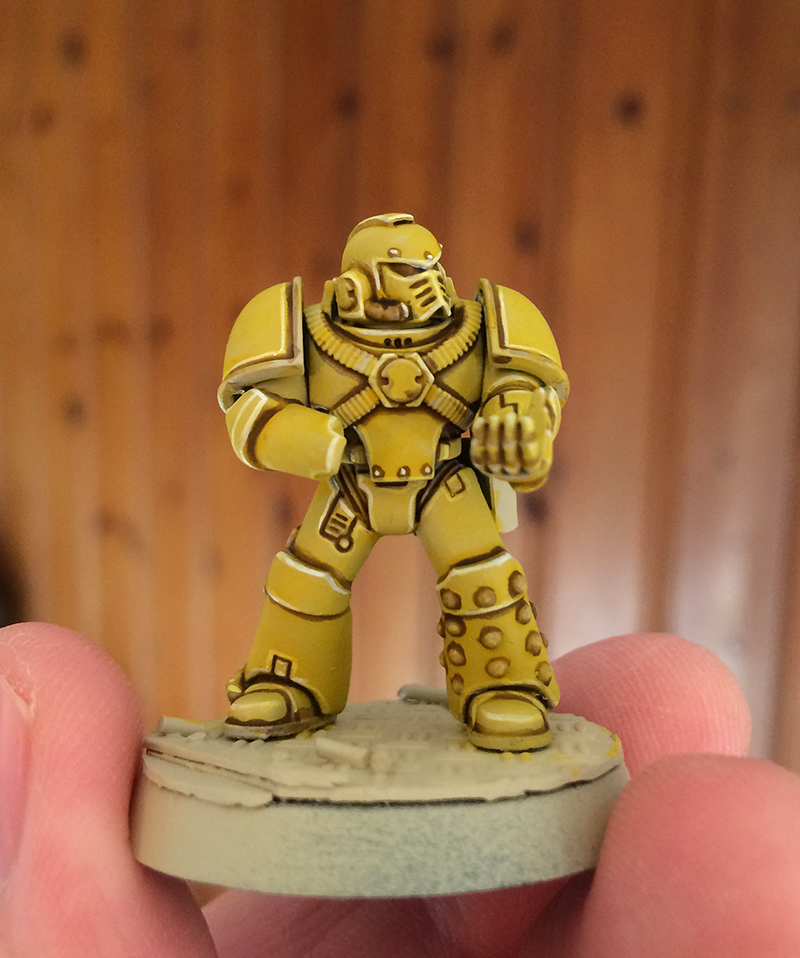 800x958 Tutorial Heresy Era Imperial Fist - Fist Painting