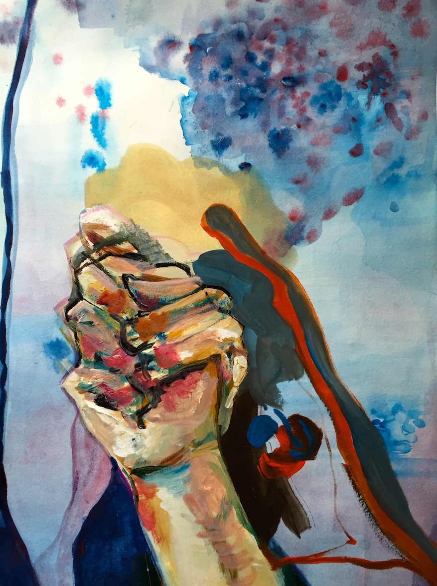 877x1175 Fist - Fist Painting