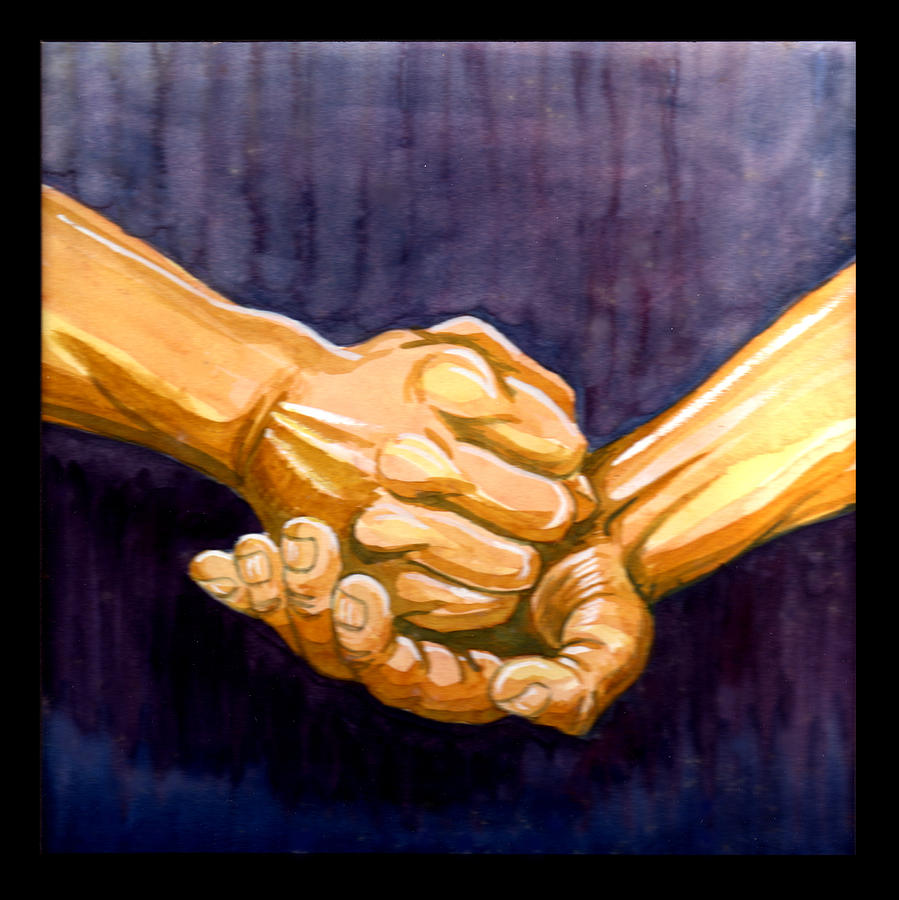 899x900 Emphatic Painting By Paul Abrahamsen - Fist Painting