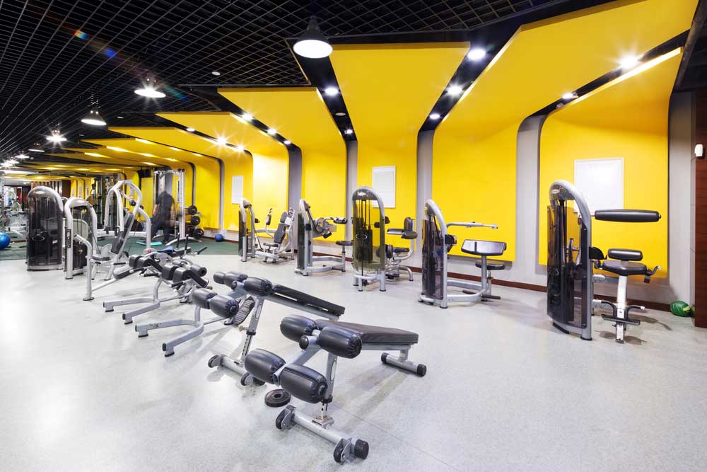 1000x667 Gym Interior Painting - Fitness Painting