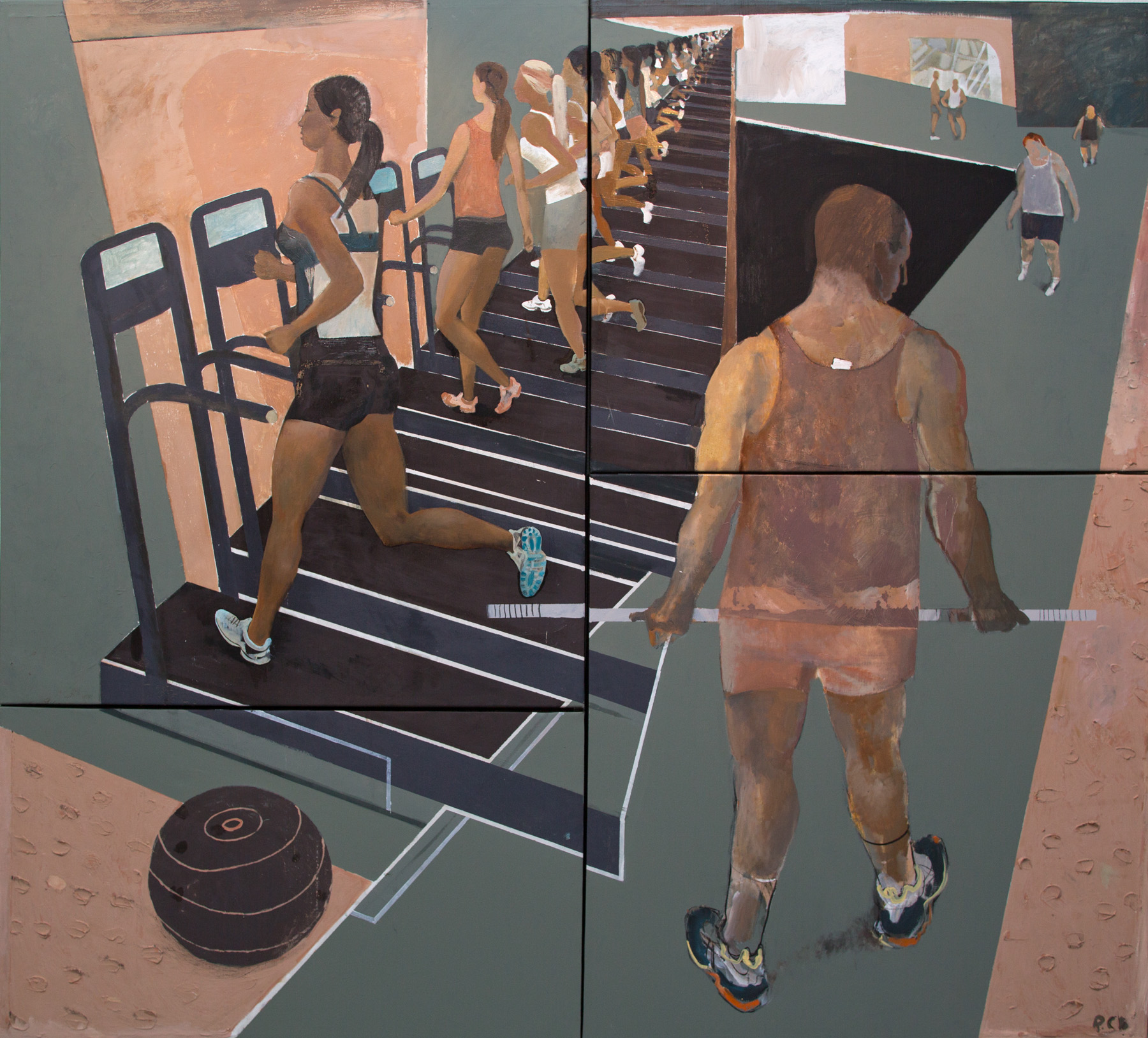 1800x1628 Sergey Rozhnov Oil Paintings. Buy Modern Paintings Online - Fitness Painting