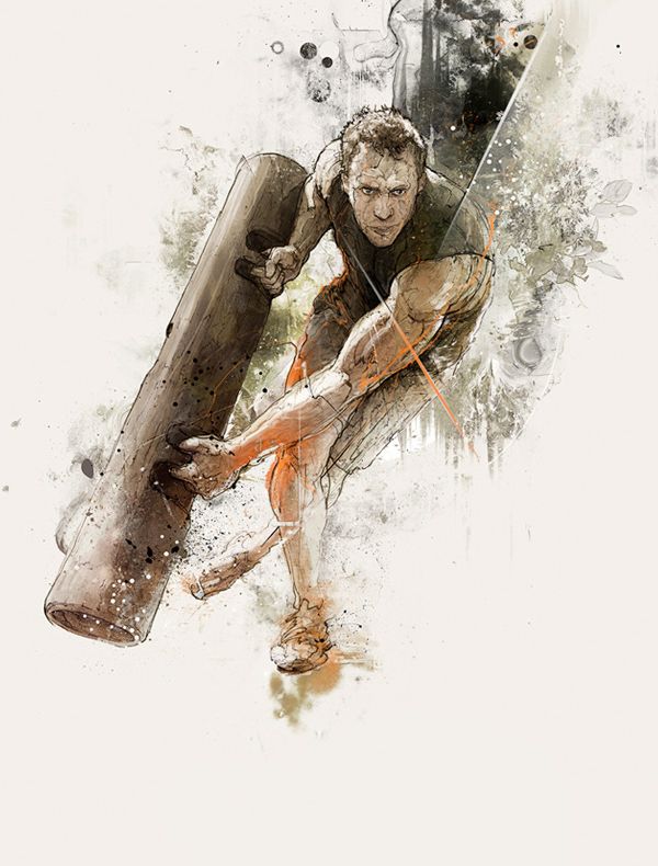 600x790 Sport Illustrations By Studiokxx Illustration Life - Fitness Painting