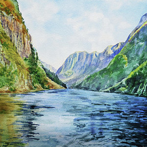 300x300 Fjord Paintings Fine Art America - Fjord Painting