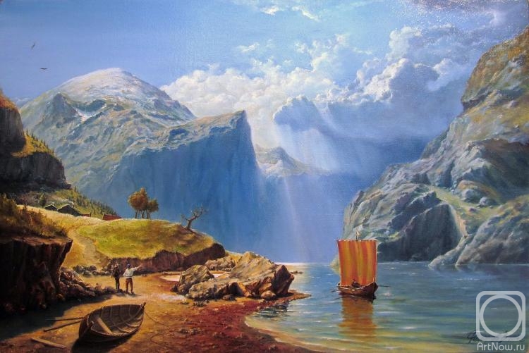 750x501 Painting Buy On Artnow.ru - Fjord Painting