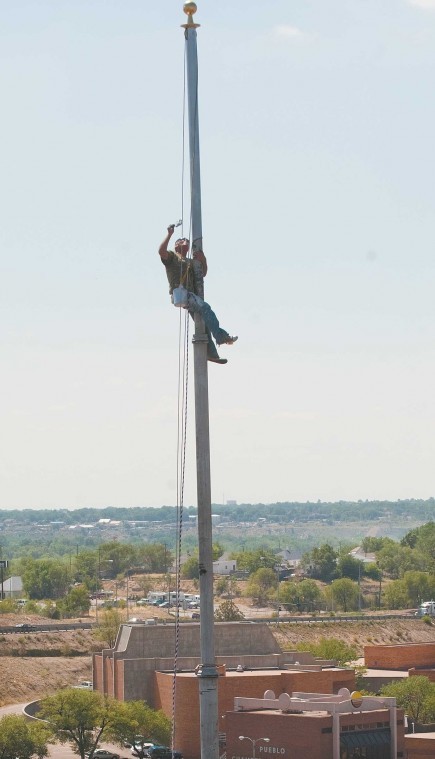 435x759 November 2012 The Keystruckers - Flag Pole Painting