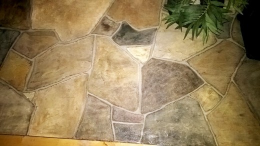 520x293 Painted Flagstone Floors A Diy Tutorial Dengarden - Flagstone Painting