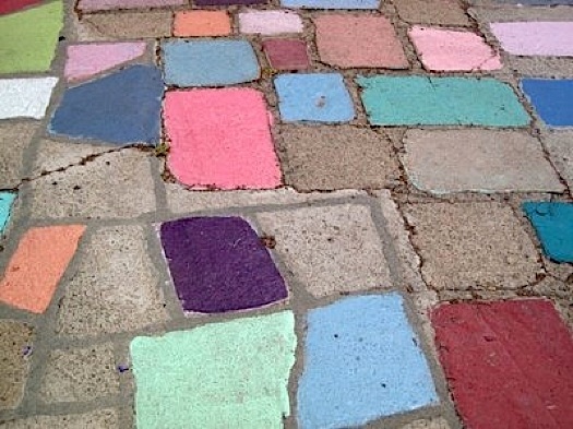 525x393 Why Not Paint The Sidewalk (Or Any Outdoor Floor) - Flagstone Painting