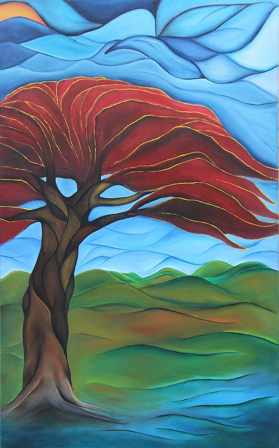 560x900 Whispers Of A Flamboyan Painting By Janice Aponte - Flamboyan Painting