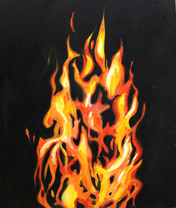 Flame Painting at PaintingValley.com | Explore collection of Flame Painting