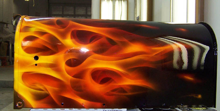 750x381 Custom Painting George And Sons Autobody - Flame Painting