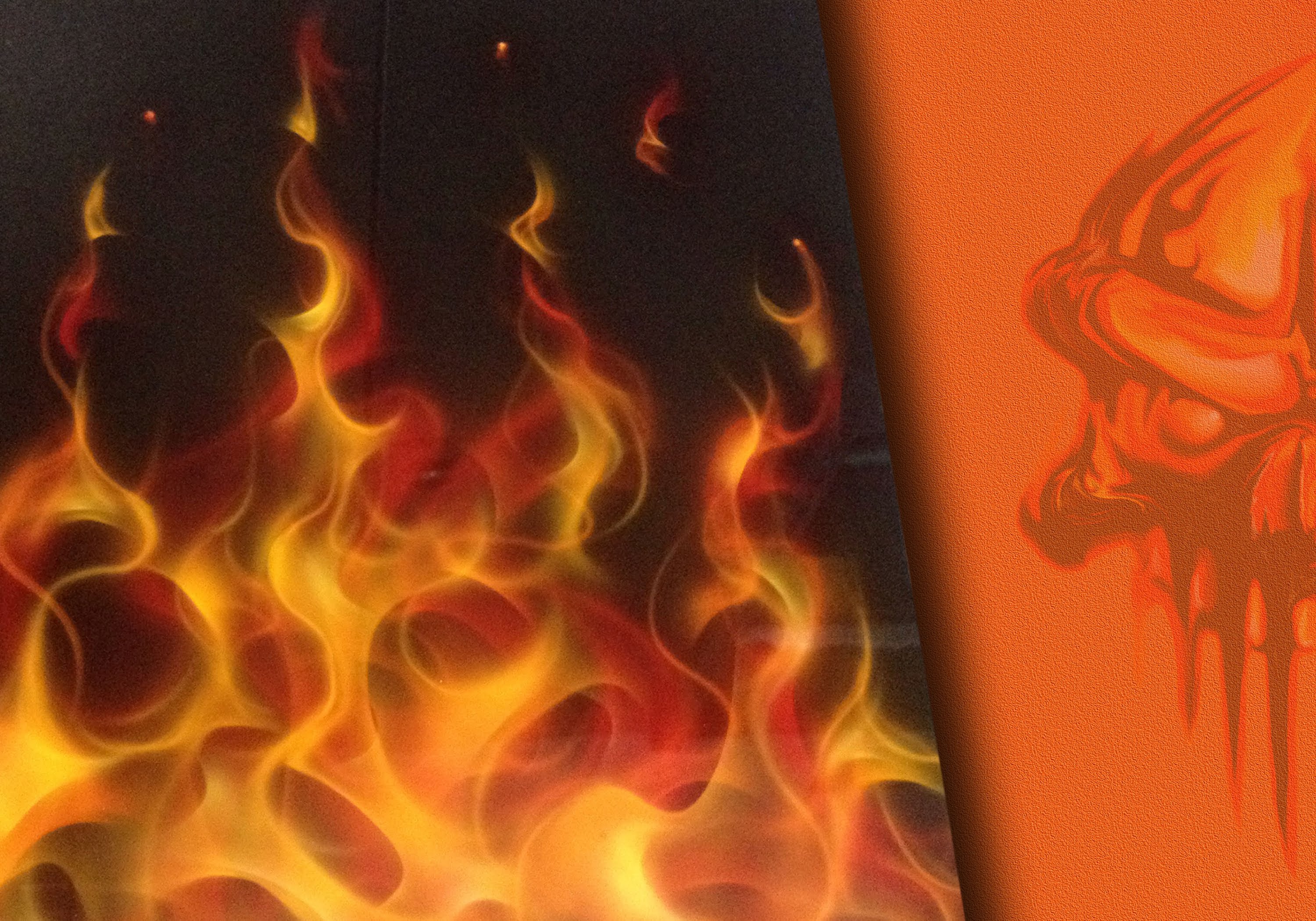 3000x2100 Real Fire - Flame Painting