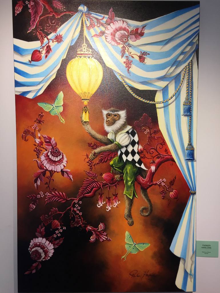 770x1027 Saatchi Art Moth To A Flame Painting By Parker Harlowe - Flame Painting