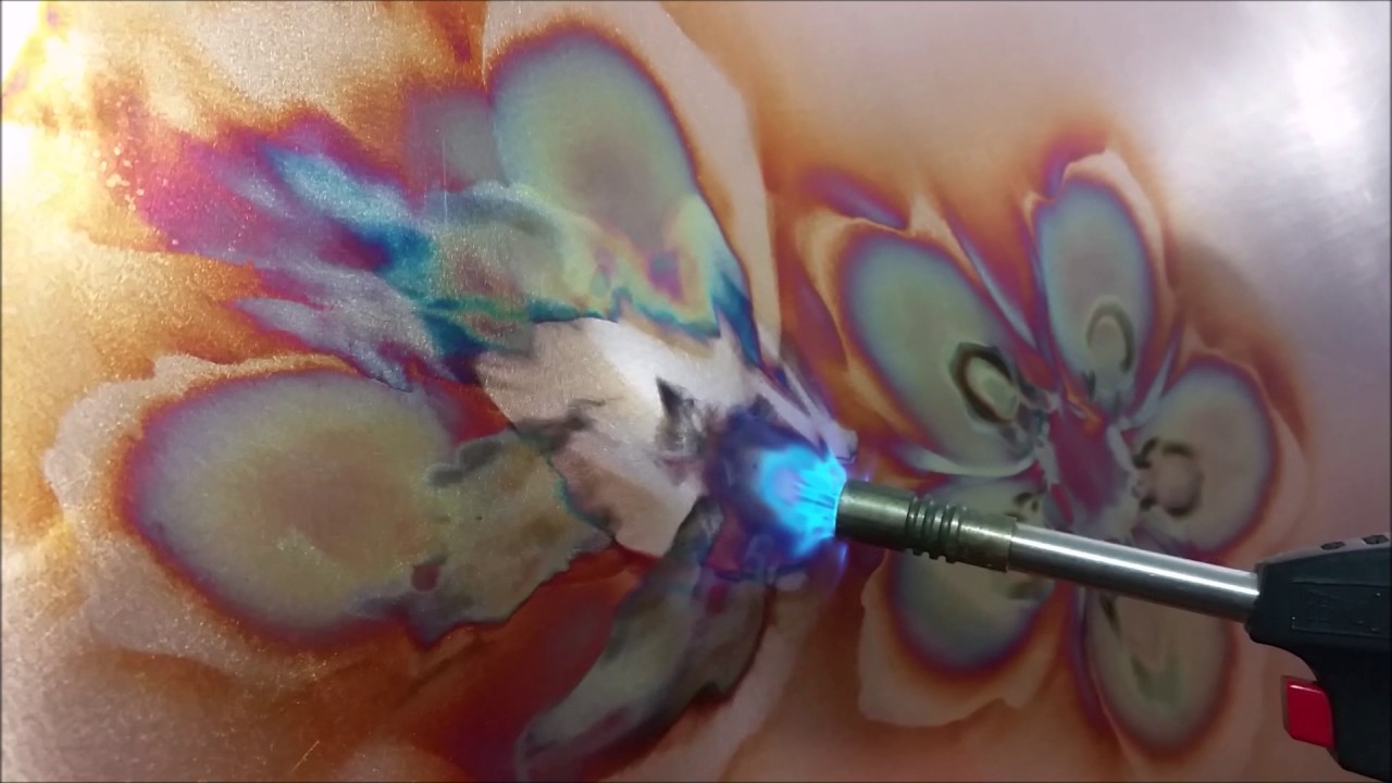 1280x720 Flame Painted Copper - Flame Painting Online