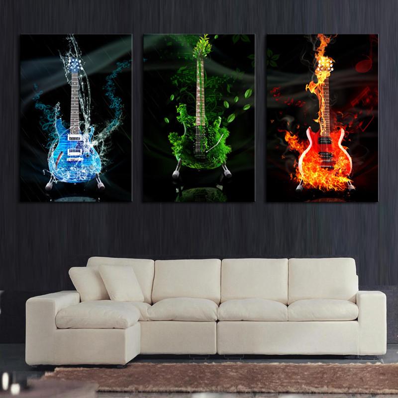 800x800 Online Cheap Abstract The Flame Guitar Hd Wall Picture Home Decor - Flame Painting Online
