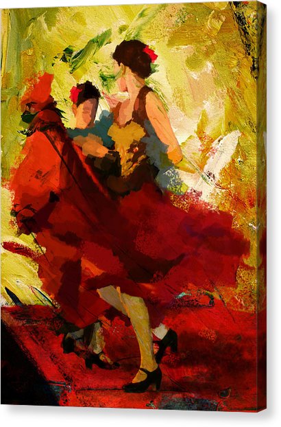 410x622 Flamenco Dancer Canvas Prints Fine Art America - Flamenco Dancer Canvas Painting