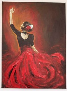 236x320 Flamenco Dancer Original Painting By Shelliwalters On Etsy Art - Flamenco Dancer Canvas Painting