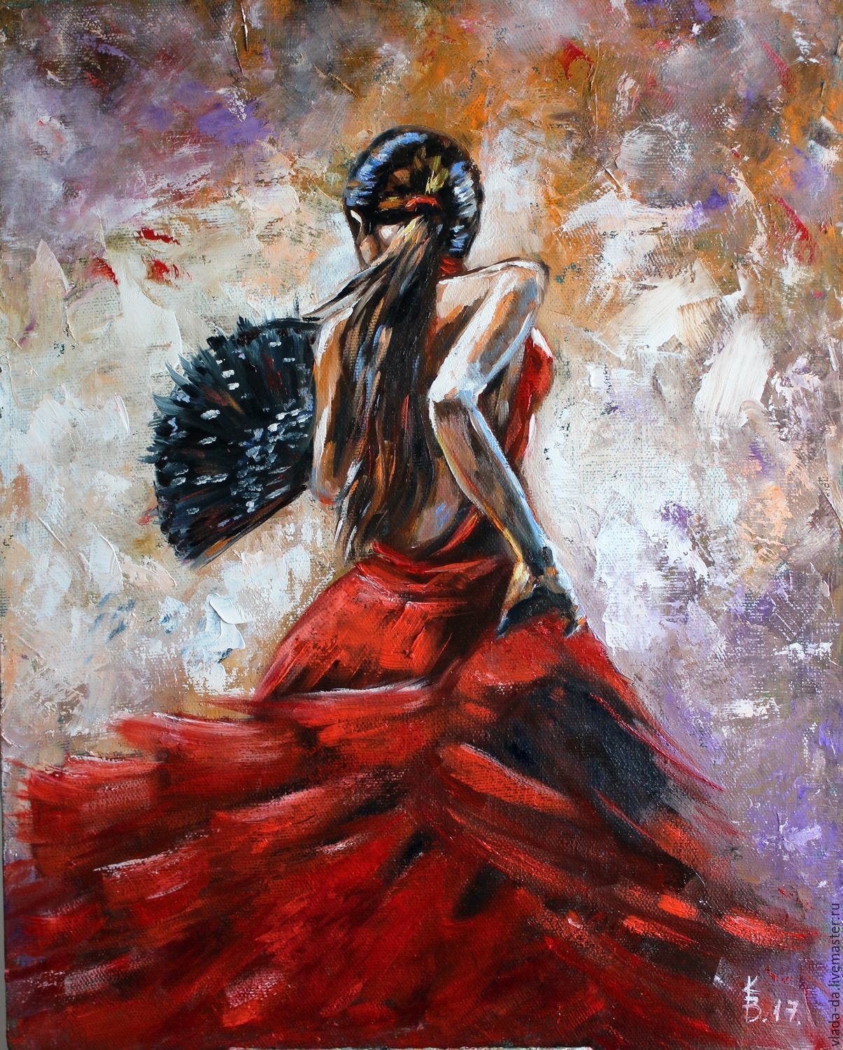 1205x1500 Oil Painting The Magic Of Flamenco Dance Shopline - Flamenco Dancer Painting