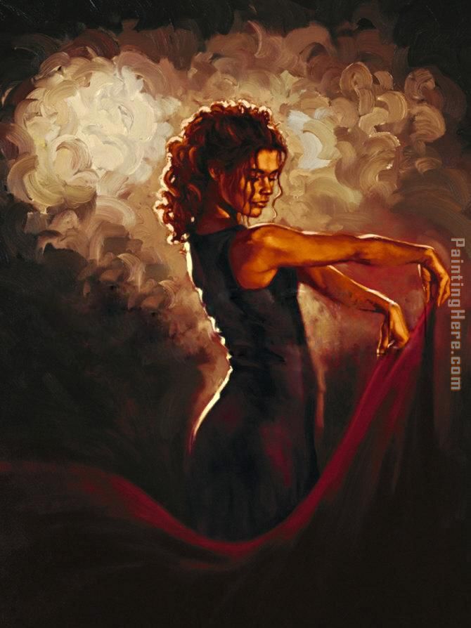 670x894 Flamenco Dancer Cordoba Painting Anysize 50% Off - Flamenco Dancer Painting
