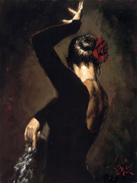 479x639 Flamenco Dancer Tergopelo Ii Painting Best Tergopelo Ii - Flamenco Painting