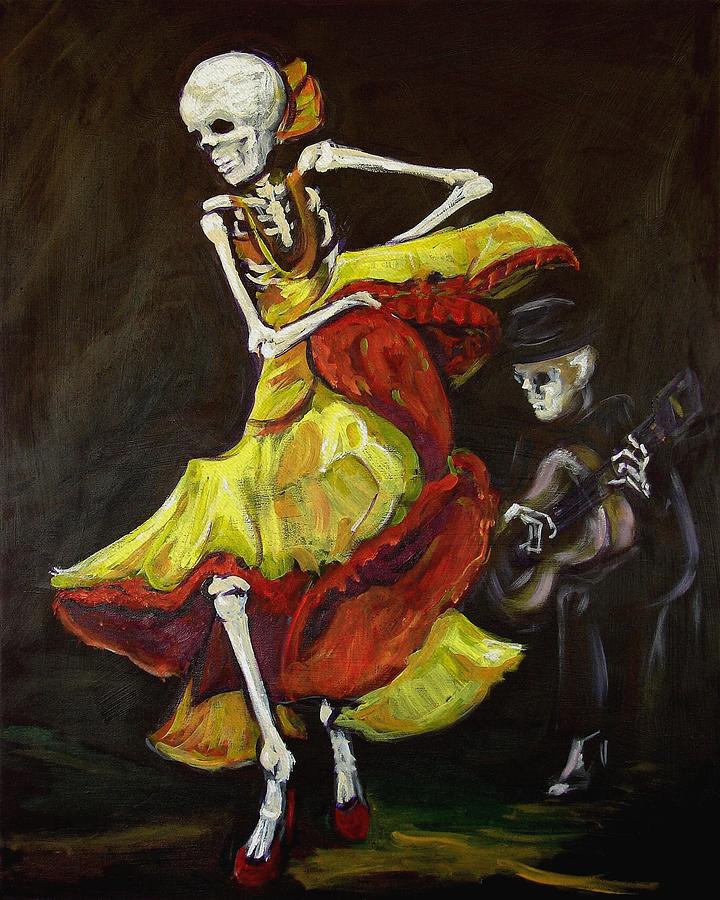 720x900 Flamenco Vi Painting By Sharon Sieben - Flamenco Painting