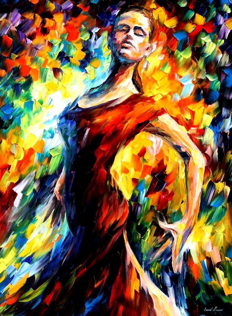 805x1094 In The Style Of Flamenco Palette Knife Oil Painting On Canvas By - Flamenco Painting