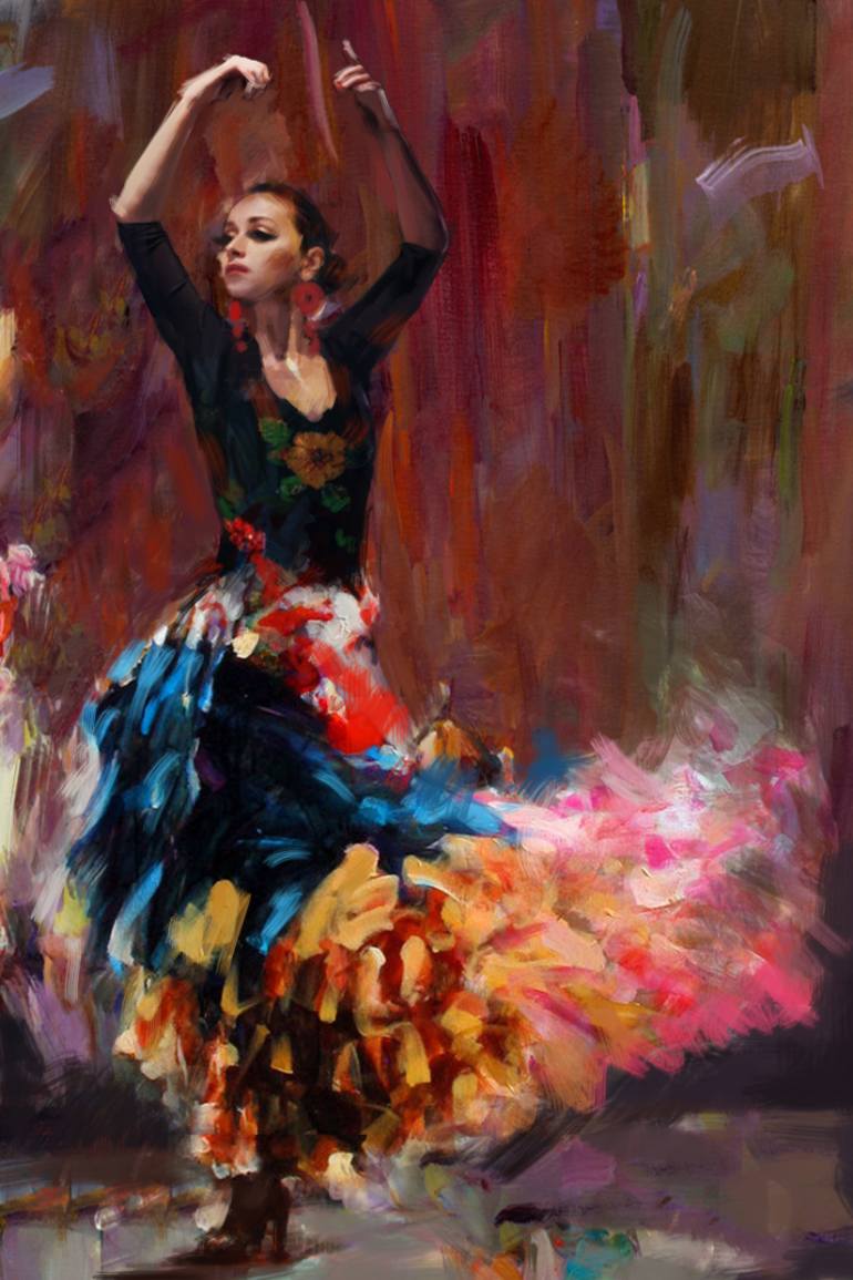 770x1155 Saatchi Art Flamenco - Flamenco Painting