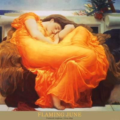 400x400 Flaming June, C.1895 Art Print By Frederick Leighton - Flaming June Painting
