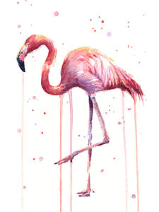 225x300 Flamingo Paintings Fine Art America - Flamingo Painting