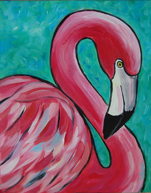 600x767 Pink Flamingo Painting Party In Niceville Sept 30 - Flamingo Painting