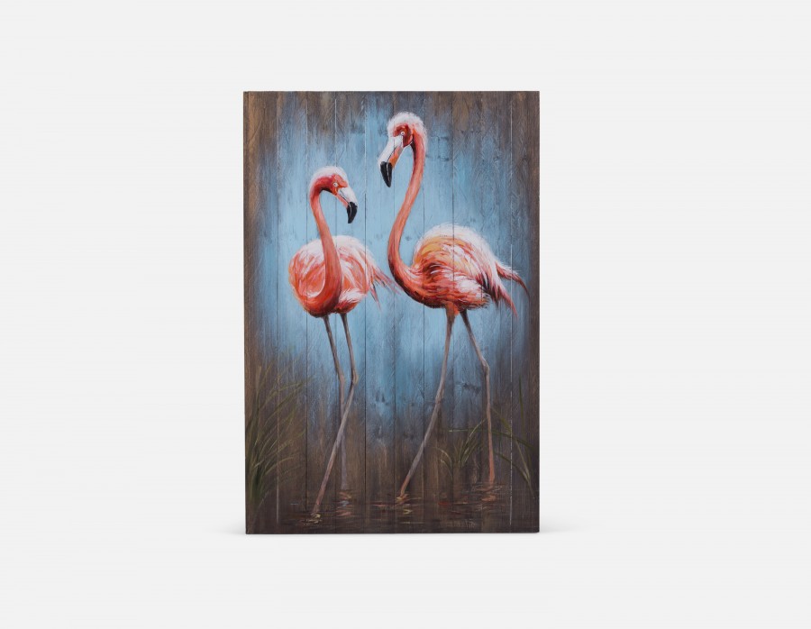 900x698 Flamingo Painting 80x120cm Structube - Flamingo Painting